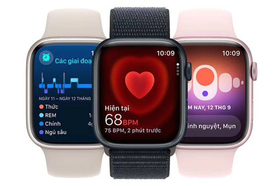 Apple Watch Series 9 – Viền nhôm – GPS 41mm – Chính Hãng VN/A